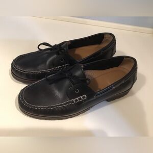 Men's Black Leather Loafers - Sz 11 1/2 M